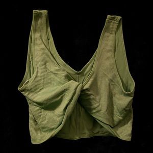 large, green, twisted bra-top, Kohl’s brand